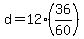 d+=+12%2836%2F60%29