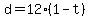 d+=+12%2A%281+-+t%29