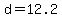 d+=+12.2