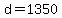 d+=+1350