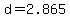 d+=+2.865