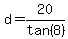 d+=+20%2Ftan%288%29