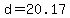 d+=+20.17