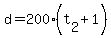 d+=+200%2A%28t%5B2%5D+%2B+1%29