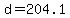 d+=+204.1