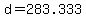 d+=+283.333