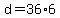 d+=+36%2A6
