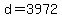 d+=+3972
