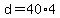 d+=+40%2A4