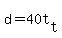 d+=+40t%5Bt%5D