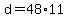 d+=+48%2A11