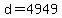 d+=+4949