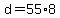 d+=+55%2A8