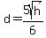 d+=+5sqrt%28h%29%2F6