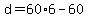 d+=+60%2A6+-+60