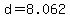 d+=+8.062