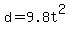 d+=+9.8t%5E2