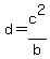 d+=+c%5E2%2Fb
