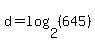 d+=+log+%282%2C+%28645%29%29
