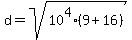 d+=+sqrt%2810%5E4%289+%2B+16%29%29