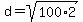 d+=+sqrt%28100%2A2%29