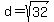 d+=+sqrt%2832%29
