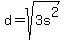 d+=+sqrt%283s%5E2%29