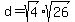 d+=+sqrt%284%29sqrt%2826%29