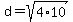 d+=+sqrt%284%2A10%29