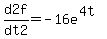 d2f%2Fdt2=-16e%5E%284t%29