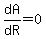 dA%2FdR=0