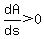 dA%2Fds+%3E+0