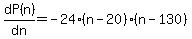 dP%28n%29%2Fdn+=-24+%28n-20%29+%28n-130%29