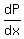 dP%2Fdx