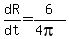 dR%2Fdt=6%2F%284pi%29