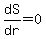 dS%2Fdr+=+0