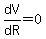 dV%2FdR+=+0