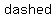 dashed