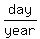 day%2Fyear