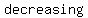 decreasing+
