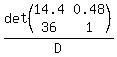 det+%28matrix%282%2C2%2C+14.4%2C+0.48%2C+36%2C+1%29%29%2FD