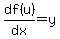 df%28u%29%2Fdx=y
