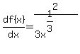 df%28x%29%2Fdx+=+2%2F%283x%5E%281%2F3%29%29