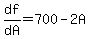 df%2FdA=700-2A