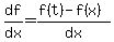 df%2Fdx=%28f%28t%29-f%28x%29%29%2Fdx