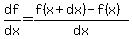 df%2Fdx=%28f%28x%2Bdx%29-f%28x%29%29%2Fdx