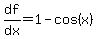 df%2Fdx=1-cos%28x%29