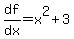 df%2Fdx=x%5E2%2B3
