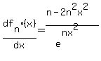 df%5Bn%5D%28x%29%2Fdx+=+%28n+-+2n%5E2x%5E2%29%2Fe%5E%28nx%5E2%29