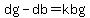 dg-db=kbg